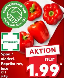 Kaufland Span./ niederl. Paprika rot, lose Angebot