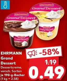 Kaufland EHRMANN Grand Dessert Angebot