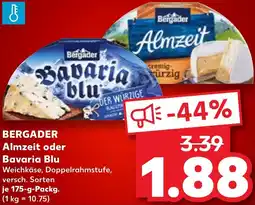 Kaufland BERGADER Almzeit oder Bavaria Blu Angebot