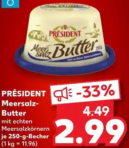 Kaufland PRÉSIDENT Meersalz Butter Angebot