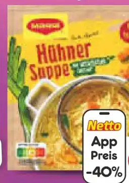 Netto Marken-Discount Maggi Guten Appetit Hühner Suppe Angebot