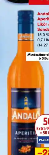 Netto Marken-Discount Andalö Aperitif Sanddorn-Liquer Angebot