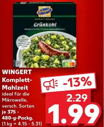 Kaufland WINGERT Komplett Mahlzeit Angebot