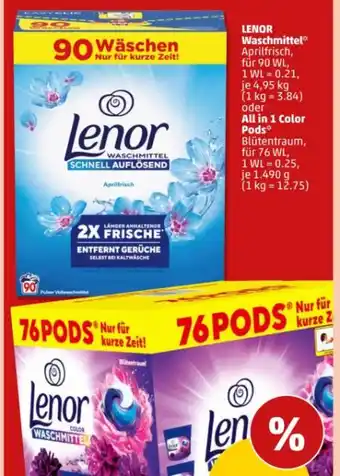 PENNY Lenor Waschmittel Angebot