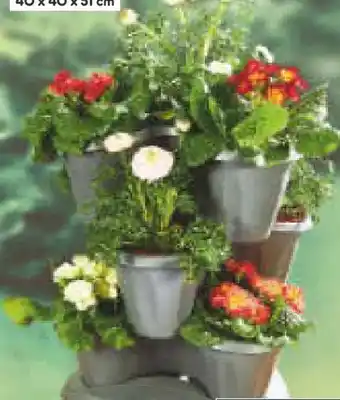 Netto Marken-Discount Living Garden Pflanzenturm mit Rollen Angebot