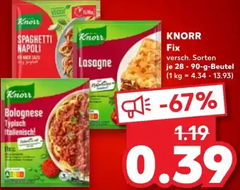 Kaufland KNORR Fix Angebot