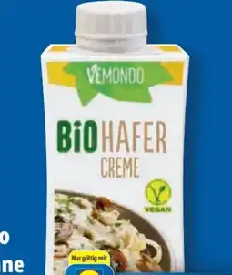 Lidl Vemondo Bio Hafer Creme Angebot