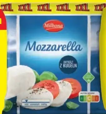 Lidl Milbona Mozzarella XXL Angebot