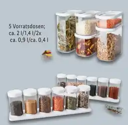 Lidl Ernesto Vorrats- und Gewürzdosen-Set Angebot