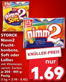 Kaufland STORCK Nimm2 Fruchtbonbons, Soft oder Lollies Angebot