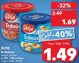 Kaufland ÜLTJE Erdnüsse Angebot