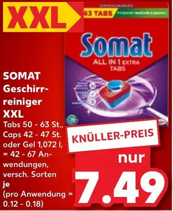 Kaufland SOMAT Geschirrreiniger XXL Angebot