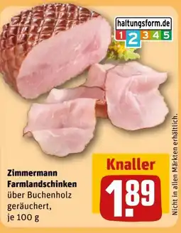 REWE Feinkäserei Zimmermann Farmlandschinken Angebot