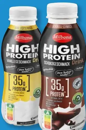 Lidl Milbona High Protein Bananengeschmack-Drink Angebot