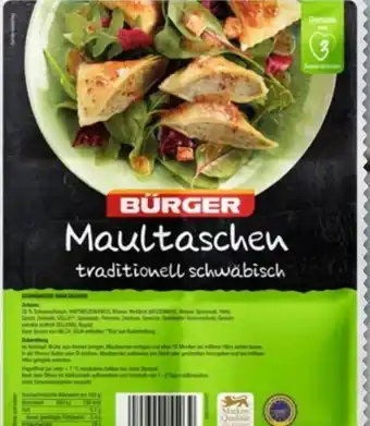 nahkauf Bürger Schwäbische traditionell Maultaschen Angebot
