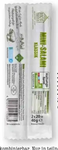 Scheck-in-Center Hofglück Mini-Salami Angebot