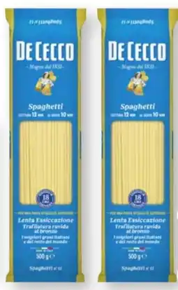 Scheck-in-Center De Cecco Spaghetti Angebot