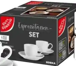 Scheck-in-Center Gut & Günstig Espressotassen-Set Angebot