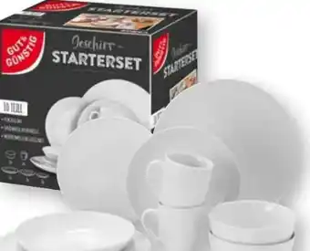 Scheck-in-Center Gut & Günstig Geschirr-Starterset Angebot