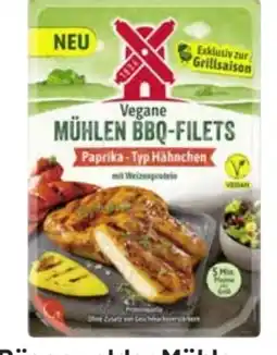 Edeka Rügenwalder Mühle Vegane Mühlen BBQ-Filets Paprika-Typ Hähnchen Angebot