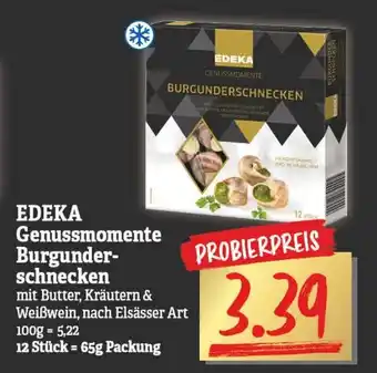 NP Discount Edeka Genussmomente Burgunderschnecken 65g Angebot