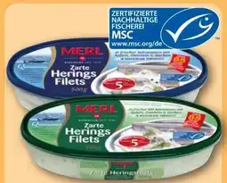 REWE Merl Zarte Heringsfilets in Sahnesauce Angebot
