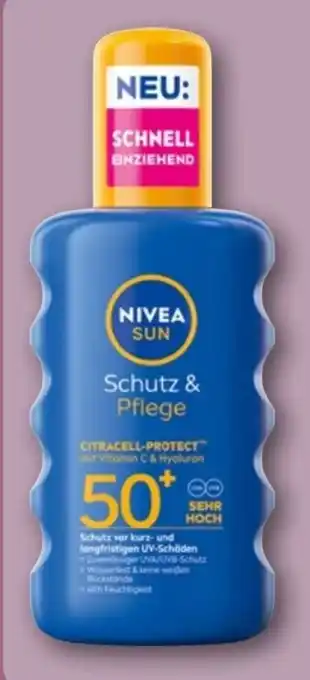 REWE Nivea Sun Schutz & Pflege Spray LSF 50+ Angebot