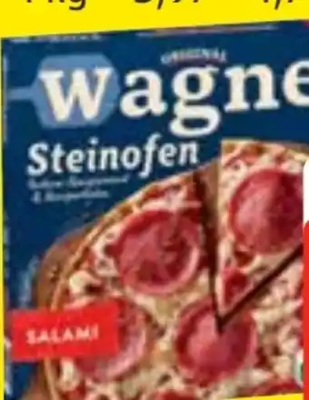 Edeka Frischemarkt Original Wagner Steinofen-Pizza Salami Angebot