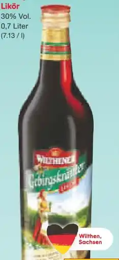Netto Marken-Discount Wilthener Gebirgskräuter Likör Angebot