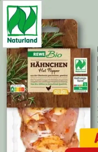 REWE Rewe Bio Hähnchen-Steak Hot Pepper Angebot