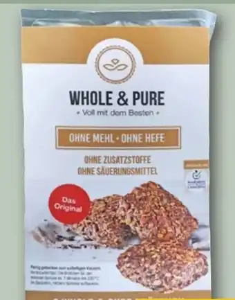 REWE Whole & Pure 3 Brötchen Angebot