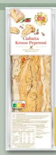 REWE Rewe Feine Welt Ciabatta Krosse Peperoni Angebot