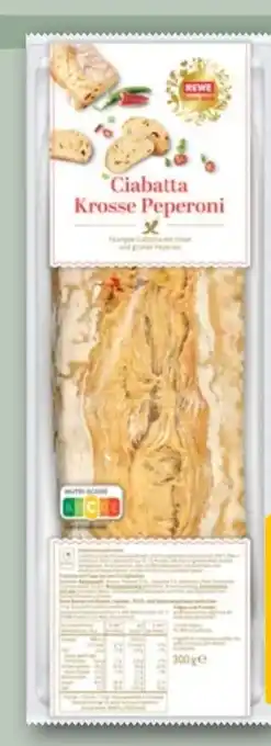 REWE Rewe Feine Welt Ciabatta Krosse Peperoni Angebot