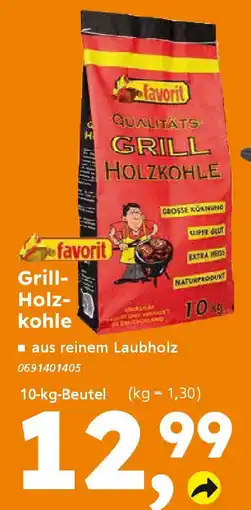 Globus Baumarkt favorit Grill- Holzkohle Angebot
