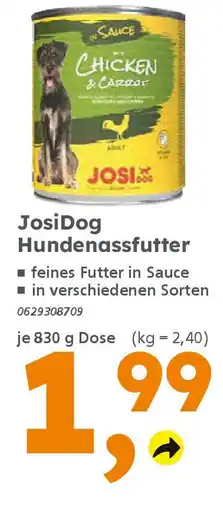 Globus Baumarkt Josi Dog Hundenassfutter Angebot