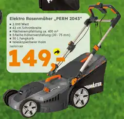 Globus Baumarkt PRIMASTER Elektro Rasenmäher „PERM 2043" Angebot