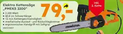 Globus Baumarkt PRIMASTER Elektro Kettensäge ,,PMEKS 2200" Angebot