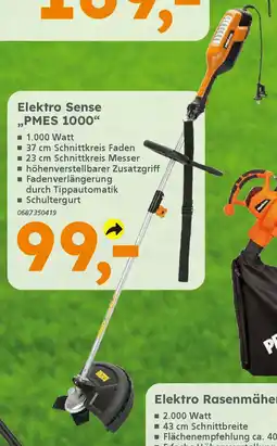 Globus Baumarkt PRIMASTER Elektro Sense ,,PMES 1000" Angebot
