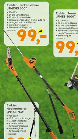 Globus Baumarkt PRIMASTER Elektro Heckenschere ,,PMTHS 600" Angebot