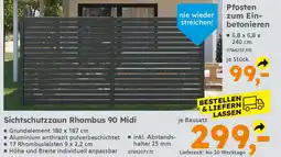 Globus Baumarkt Sichtschutzzaun Rhombus 90 Midi Angebot