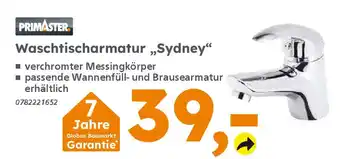 Globus Baumarkt PRIMASTER Waschtischarmatur „Sydney" Angebot