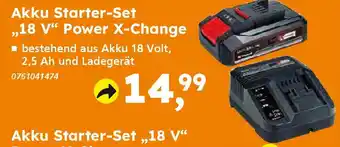 Globus Baumarkt Einhell Akku Starter-Set ,,18 V" Power X-Change Angebot