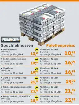 Globus Baumarkt PRIMASTER Spachtelmassen Angebot