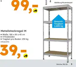 Globus Baumarkt Metallsteckregal M Angebot