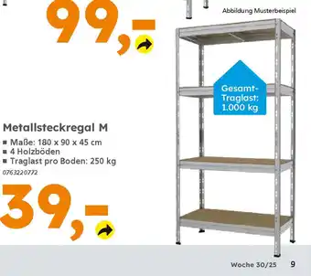 Globus Baumarkt Metallsteckregal M Angebot