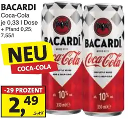 Lösch Depot BACARDI Coca-Cola Angebot