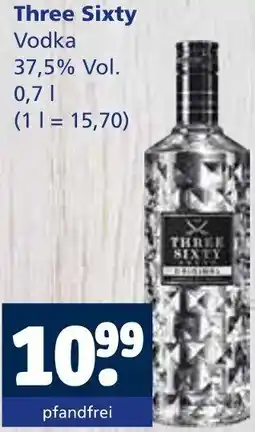 Getränkewelt Three Sixty Vodka Angebot