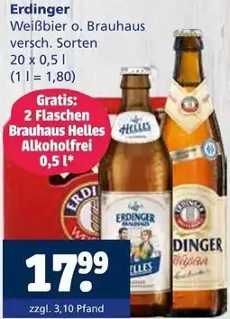 Getränkewelt Erdinger Weißbier o. Brauhaus Angebot