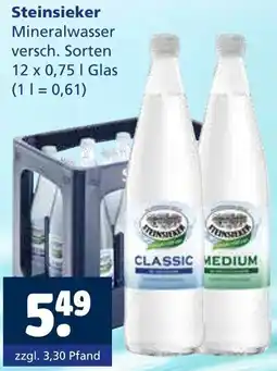 Getränkewelt Steinsieker Mineralwasser Angebot