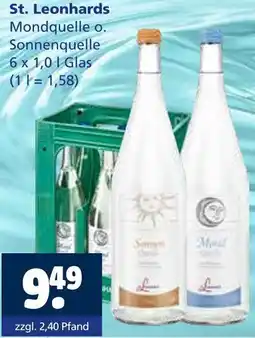 Getränkewelt St. Leonhards Mondquelle o. Sonnenquelle Angebot